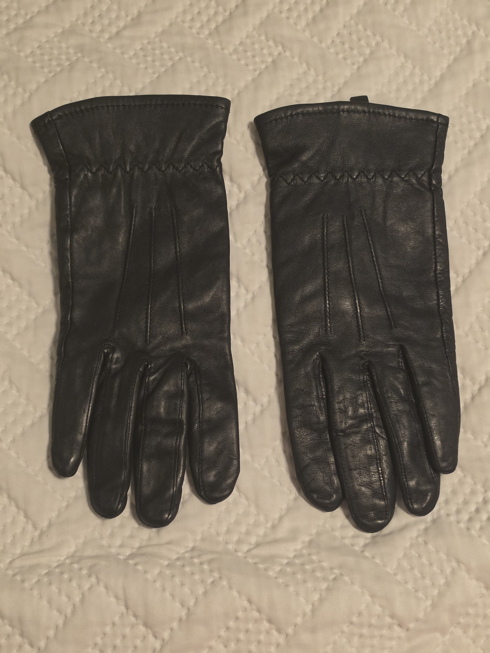 3M Thinsulate Black Leather Women's Gloves